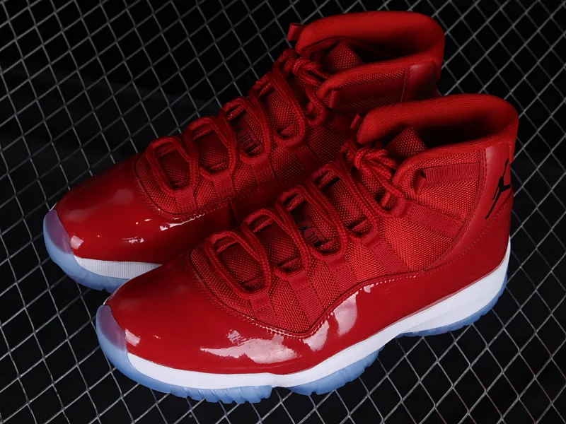All categories Air Jordan Jordan series basketball shoes Air Jordan 11 F version Air Jordan 11 Velvet "Gym Red" AJ11 Joe 11 red Chicago Bulls genuine carbon 378037-623
